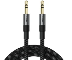 Acefast J10 AUX cable mini jack 3.5mm 1m - juodas