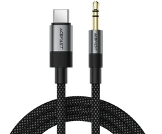 Acefast J11 USB-C to 3.5mm mini jack cable 1m - juodas