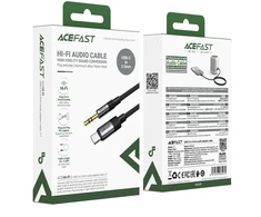 Acefast J11 USB-C to 3.5mm mini jack cable 1m - juodas