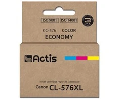 Actis KC-576 Canon spausdintuvas rašalas, pakaitinis Canon CL-576XL; Supreme; 15 ml; spalva: žydra, geltona, rausvai raudona