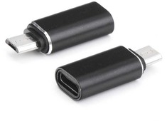 Partner Telecom Adapteris C tipo (lizdas) į Micro USB (kištukas), juodas
