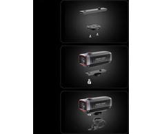 AKEEYO 710 Lite sports camera video recorder for bicycle handlebars - juodas
