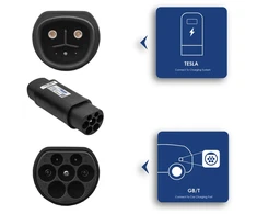 Akyga AK-SC-E22 Ladekabel-Adapteris [1x Tesla Buchse - 1x GB/T (20234.2-2015) Stecker] 1 0 m