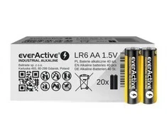 Alkaline batteries everActive Industrial Alkaline LR6 AA - carton box 40 pcs