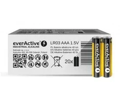Alkaline batteries everActive Industrial Alkaline LR03 AAA - carton box - 40 pieces