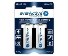 Šarminės baterijos „everActive Pro Alkaline LR14 C“ – lizdinė pakuotė – 2 vnt.