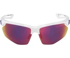 ALPINA Cycling Glasses NYLOS HR Baltas‑Violetinė Violetinė Mirror Lens Cat.3