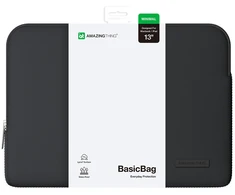 AmazingThing Minimal BasicBag Nešiojamas kompiuteris Bag for MacBook Neo 13" - Juodas