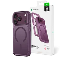 Dėklas AmazingThing Minimal Mag Drop Proof Case 3 Lens for iPhone 18 Pro with Lanyard Mount and MagSafe Compatibility - Violetinė