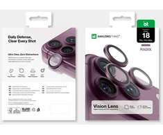AmazingThing Radix Vision Lens Camera Lens Protector for iPhone 18 Pro / 18 Pro Max - Violetinė