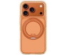 „AmazingThing Titan Pro Spin“ dėklas, skirtas „iPhone 17 Pro“, suderinamas su „MagSafe“ - oranžinis