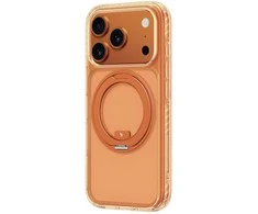 „AmazingThing Titan Pro Spin“ dėklas, skirtas „iPhone 17 Pro“, suderinamas su „MagSafe“ - oranžinis