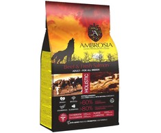 AMBROSIA jautiena and Fresh lašiša - dry dog ​​food - 12kg