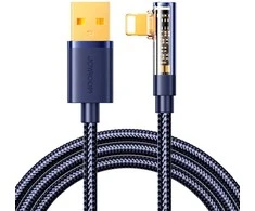 Kampinis kabelis prie USB-A / Lightning / 1.2 m Joyroom S-UL012A6 (mėlynas)