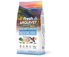 ARQUIVET Fresh Senior &amp; Light kalakutiena ir žuvis - pusiau drėgnas šunų maistas - 10 kg
