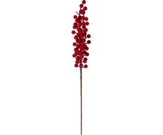 Nežinomas Dirbtinė šakelė su uogomis, raudona spalva, 60 cm