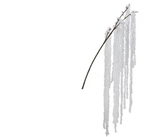 Party Deco Nežinomas Dirbtinė šakelė Decoris, balta, 80 cm