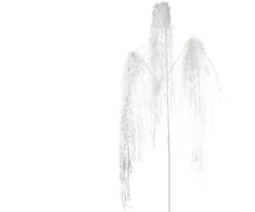 Nežinomas Dirbtinė šakelė Decoris Snow Tinsel, balta, 70 cm