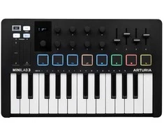 Arturia MiniLab 3 - MIDI control keyboard, juodas