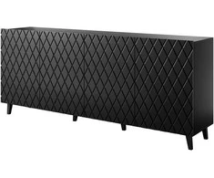 Cama Meble Baldai - Asti Komoda 200x42x82 Juoda Matinė