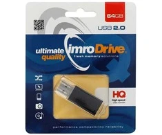 Atminties kortelė IMRO pendrive Juodas 64GB USB2.0