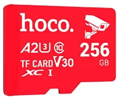 Atminties kortelė Micro SD 256GB class 10 UH-1 U3 V30 A2 Hoco red