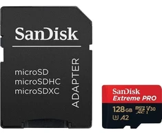Atminties kortelė SANDISK EXTREME PRO 128GB Micro SDXC + SD