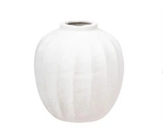 ATMOSPHERA Vaza Amia, H 28 cm, balta