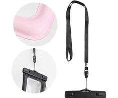 Oem Vandeniui atsparus dėklas telefonui with plastikas closing AIRBAG pink