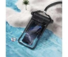 Dėklas Atsparus vandeniui case for mobile phone Hoco BAG31 juodas