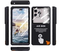 Dėklas Oem Case for Airbox MAX 6.9 Shellbox waterproof juodas
