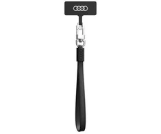 Audi universali virvelė telefonui 28cm 10mm Leather juodos spalvos AU-HSLSL-GT/D1-BK