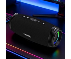 Dudao Y21Pro Belaidės Speaker with RGB Backlight Bluetooth 5.3 - Juodas