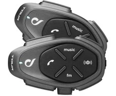 Interphone TOUR HD Motorbike intercom 1500 m 2 pcs Juodas
