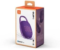 JBL Clip 5 nešiojama kolonėlė, spalva: violetinė