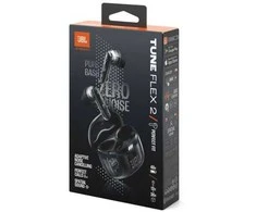 JBL TUNE Flex 2 TWS ausinės, Blizgios juodos spalvos