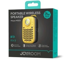 Ausinės Joyroom Maya JR-MS03 nešiojamas „Bluetooth“ garso kalbas su įmontuotu žibintuvėliu, atsparus - geltona