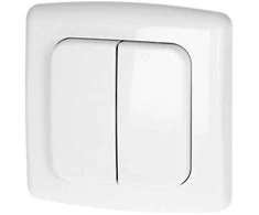 Orno Switch with 2 channels and radio transmitter, used for wireless control of flush-mounted switches and sockets (OR-SH-1751) (Atnaujinta)
