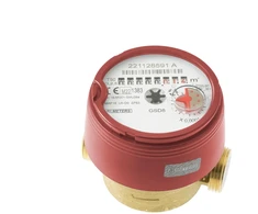 B_Meters Karšto vandens skaitiklis dn15 80 mm 2.5 m³/h R100