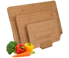 Bamboo chopping board - 3 pcs Zortiva