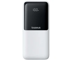 Baseus Lipow 20000mAh 22.5W Powerbank with two built-in cables with additional Baseus Simple USB-A - USB-C 3A 20cm cable - baltas