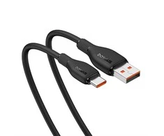 Baseus Pudding serijos 100W USB-A - USB-C kabelis 2m - Juodas