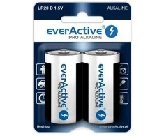 Alkaline batteries everActive Pro Alkaline LR20 D - blister card 2 pieces