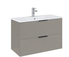 Bathroom cabinet with sink Elita Astra. pilkas. 40.5x80x53