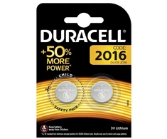 Batteries Duracell. CR2016. 3 V. 2 pcs