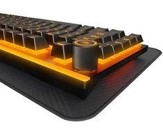 „Be Quiet!“ šviestuvui skirtas tylus lytėjimo klaviatūros laikiklis, JAV, ANSI, žaidimų klaviatūra, USB, QWERTY, JAV anglų, Juodas