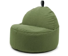 Beanbag SoSoft Round XL Teddy. olive žalias