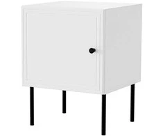 Cama Meble Bedside table 2 pcs PALAZZO BIS 45x39xH59 baltas matt