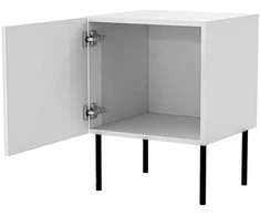 Cama Meble Bedside table 2 pcs PALAZZO BIS 45x39xH59 baltas matt
