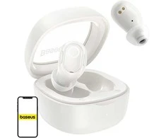 Belaidės ausinės Baseus Bowie WM02 TWS Bluetooth 5.0 OS - Baltos